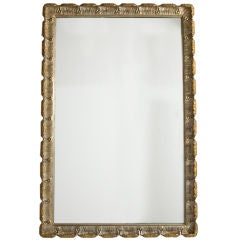 Gold & Silver Leaf Scroll Mirror