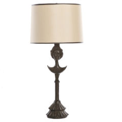 SALE!! Giacometti Style Female Bust Lamp