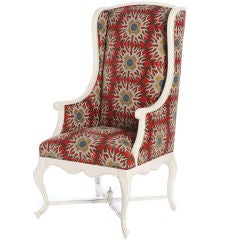 Vintage Tony Duquette / Belvedere "Mandala" Wing Chair