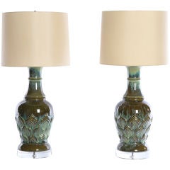 Lotus Lamp / Pair Available