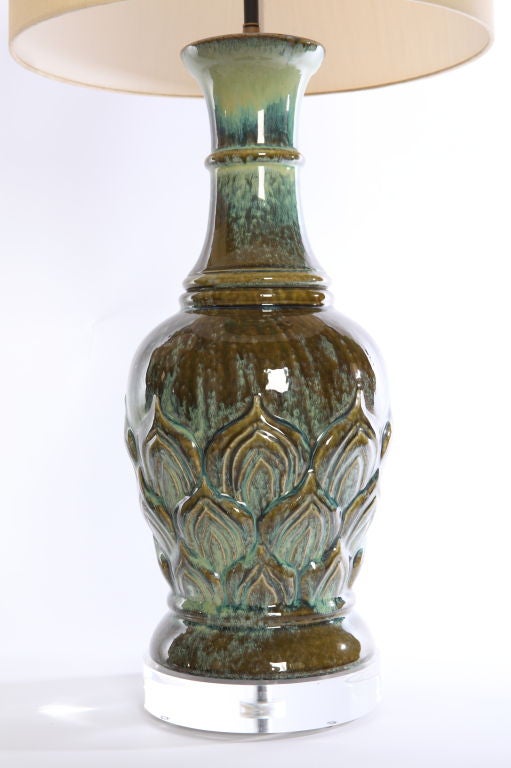American Lotus Lamp / Pair Available