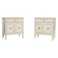 SALE!! Pair of Cracquelaire Side Tables