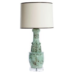 Asian Modern Celadon Lamp Asian Modern Celadon Lamp