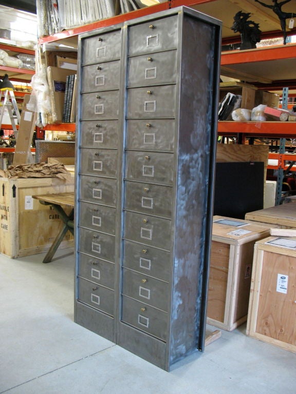 Pair of Metal Storage Cabinets