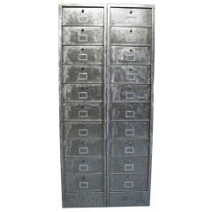 Pair of Metal Storage Cabinets