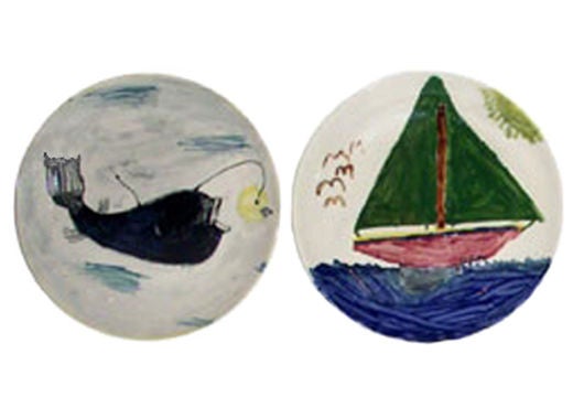 Series of  Eight Plates by Russel Wright