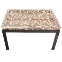 Mother of Pearl Inlay Tray Table
