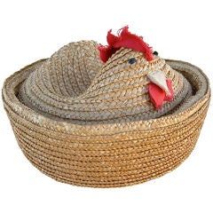 Vintage "Nesting Chicken" Basket