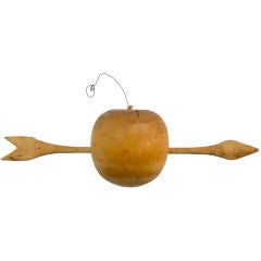 Used Apple With Arrow Sculpture