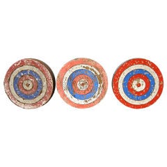 Vintage Trio Of Mini Targets