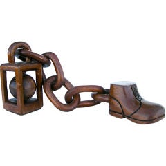 Antique Hand Carved Folk Whimsy