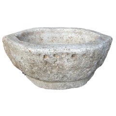 Hand Hewn Marble Trough