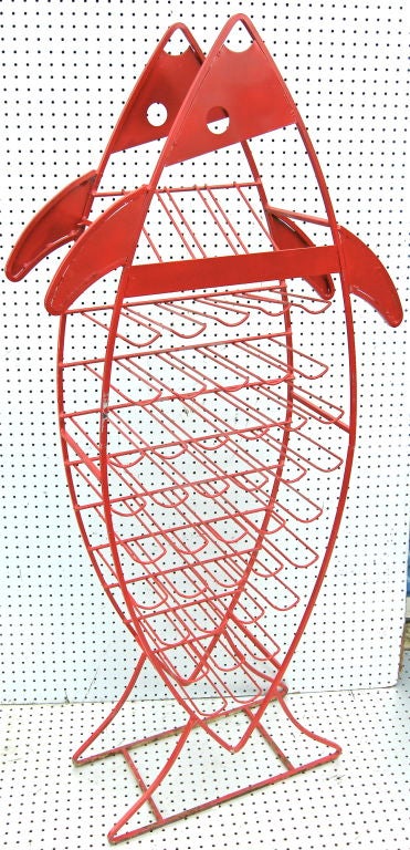 fish shaped wine rack