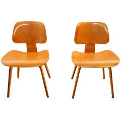 CHARLES AND RAY EAMES PAIR OF EVANS DCW'S