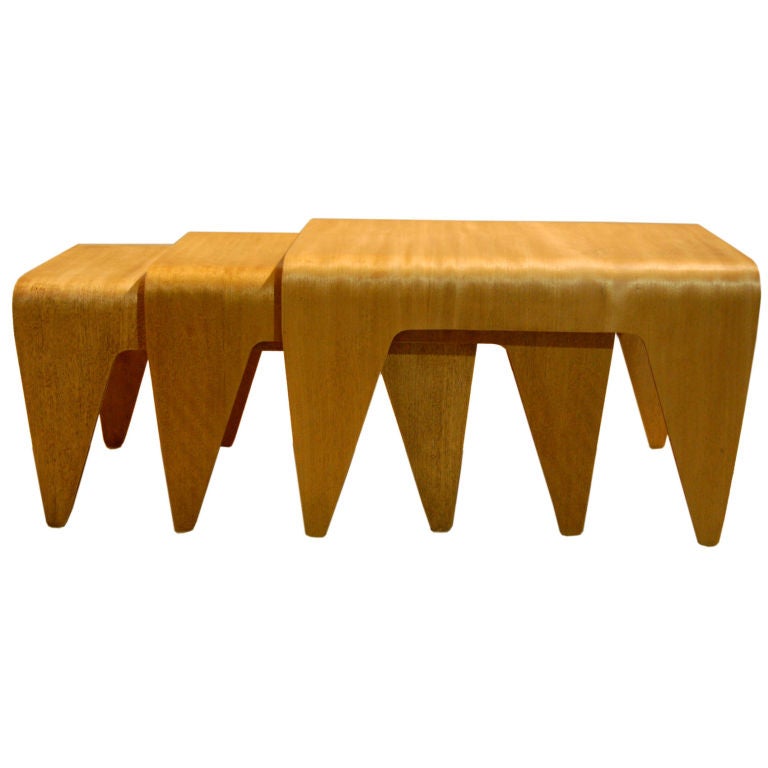 MARCEL BREUER ; ORIGINAL NEST OF TABLES