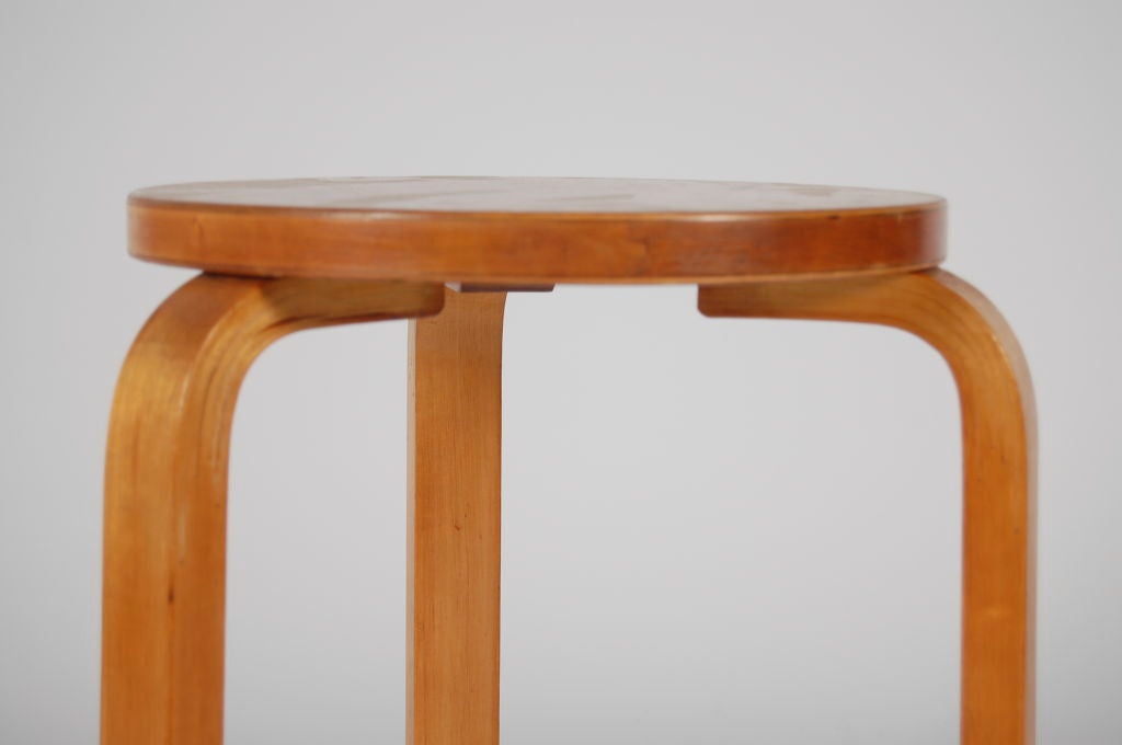 Mid-20th Century ALVAR AALTO STOOL FOR FINMAR
