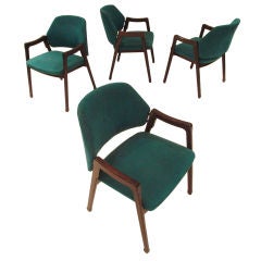 Set of rosewood chairs designed by Ico Parisi