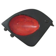 Matt glazed ceramic dish by Cloutier