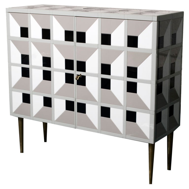 Glass cabinet by Roberto Guilio  Rida