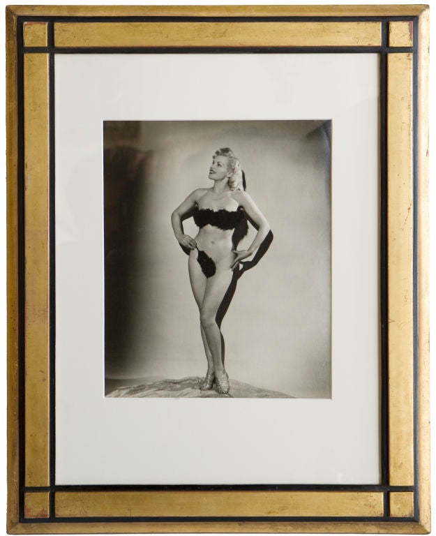 Set of 4 1950s Glamour Portraits by Stanley Redman, Redman Gallery, Gloucester Road, London SW1. Displayed in antique gilt frames.