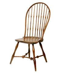 Walnut and Hickory American Spindleback Windsor Chair