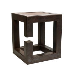 A Constructivist Boxed Steel Table