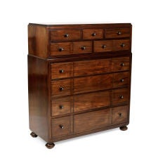 Antique Cotswold School Cuban Mahogany Chest-of-Drawers