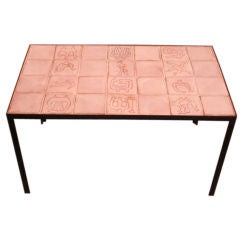Roger Capron tile top table