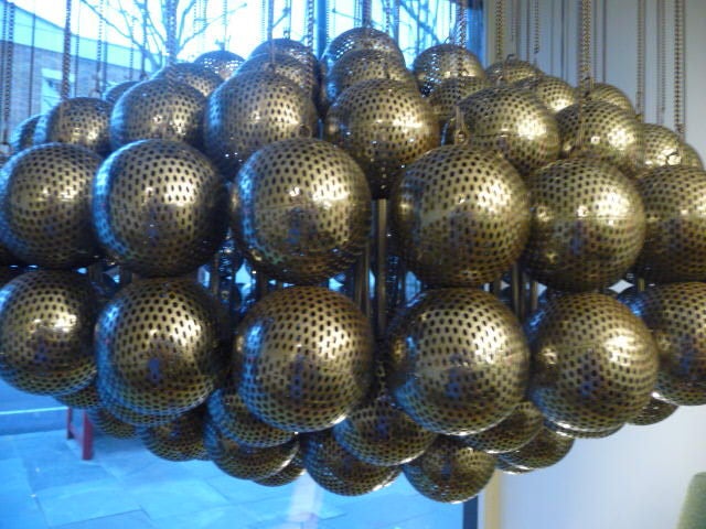 Mid-20th Century spherical suspension light