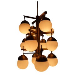 Vintage Italian twelve branch chandelier.