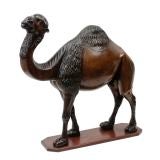 Carved Wood and Gesso Camel