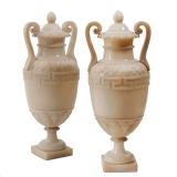 Pair of Alabaster Vases