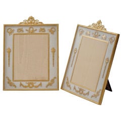 Pair of Gilt Bronze Photo Frames