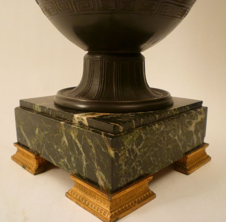 Pair of Spelter Urns