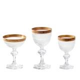 Set of Twenty-Four Moser Glasses