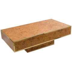 Burr/Burl Wood Coffee Table - Milo Baughman Design Burr/Burl Wood Coffee Table - Milo Baughman Design
