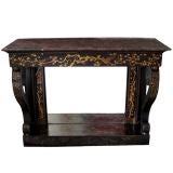 Chinoiserie Lacquered Console Table