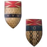 Painted and Gilt Shields