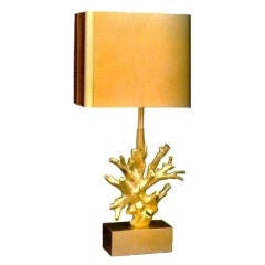 A Pair of  Coral Lamps by Charles