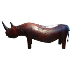 Exceptionally large leather Rhino