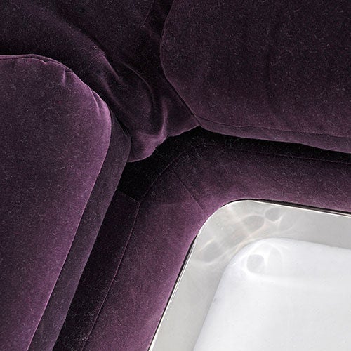 Steel Corner Sofa by MaxForm