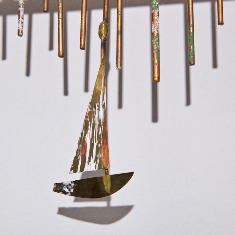 A Metal Wall Sculpture of Golden Gate Bridge by Curtis Jere In Excellent Condition In London, GB