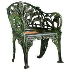 A Coalbrookdale Style Aluminium Chair
