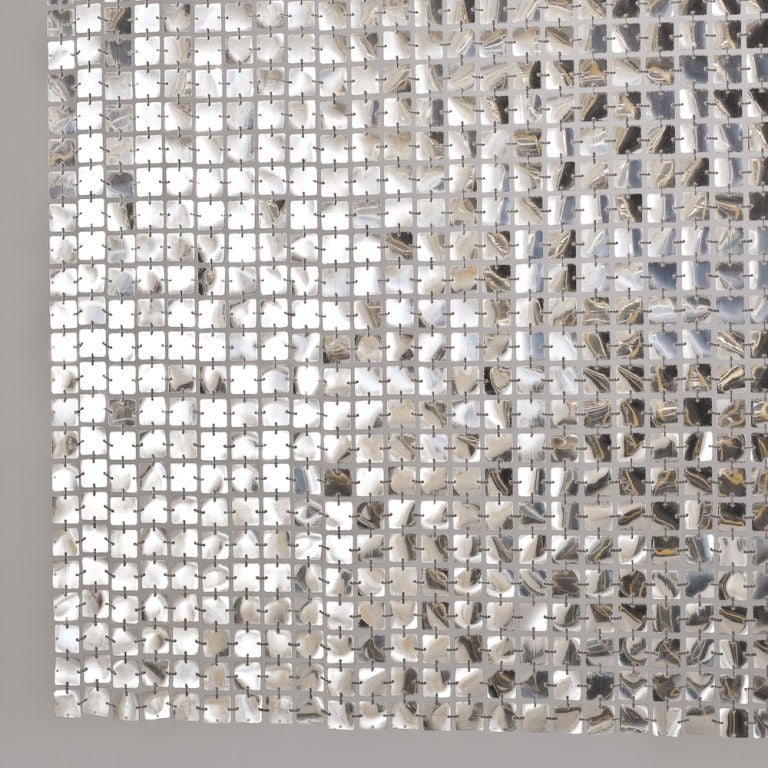 A Paco Rabanne Designed Silver Space Curtain 1