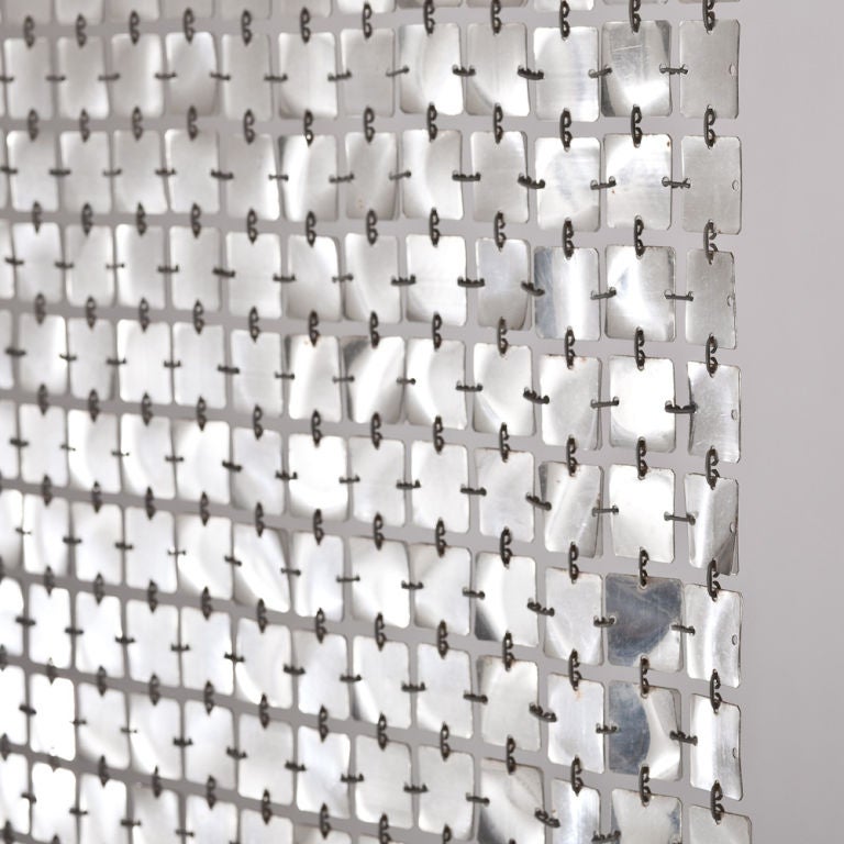 A Paco Rabanne Designed Silver Space Curtain 2