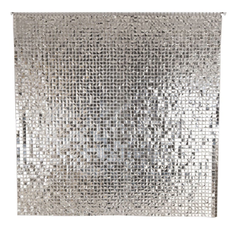 A Paco Rabanne Designed Silver Space Curtain