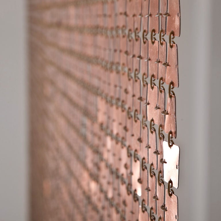 A Paco Rabanne Designed Copper/Gold Space Curtain ca 1972 3