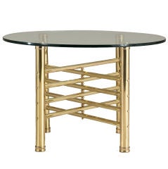 1960s Italian Brass Occasional Table