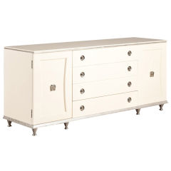 A Renzo Rutilli designed Cream and Silverleaf Cabinet 1950/60s