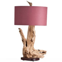 A Large Driftwood Table Lamp